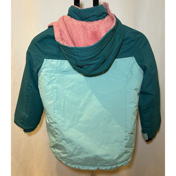 Big Chill Blue/Pink Coat Girls size 10/12 - Picture 3 of 4